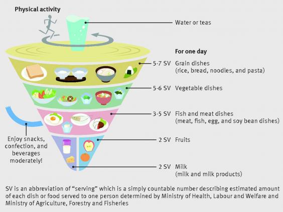 Japanese Government Food Advice Graphic